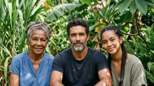 Portraits entrelacés de trois générations de Réunionnais aux origines diverses