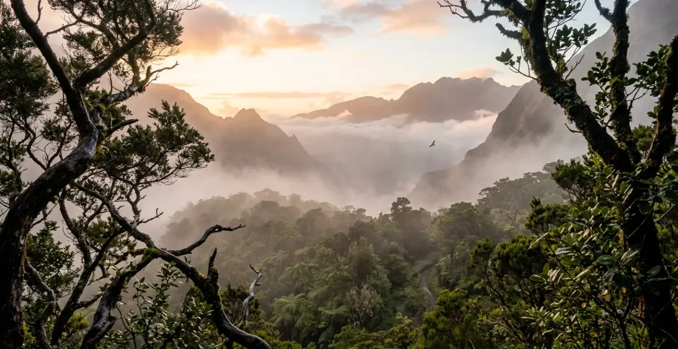 Observation d'oiseaux endémiques dans la forêt tropicale de La Réunion
